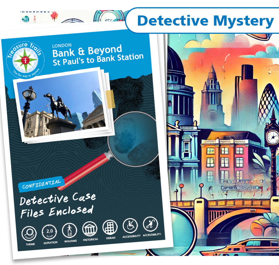 Treasure Hunt in the financial district of London - Solve Clues & Explore
