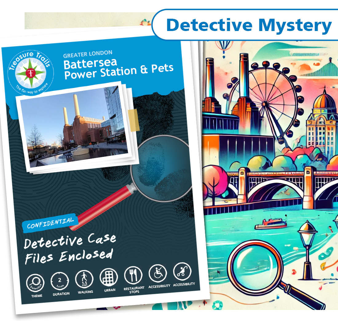Treasure Hunt in Battersea Power Station - Solve Clues & Explore