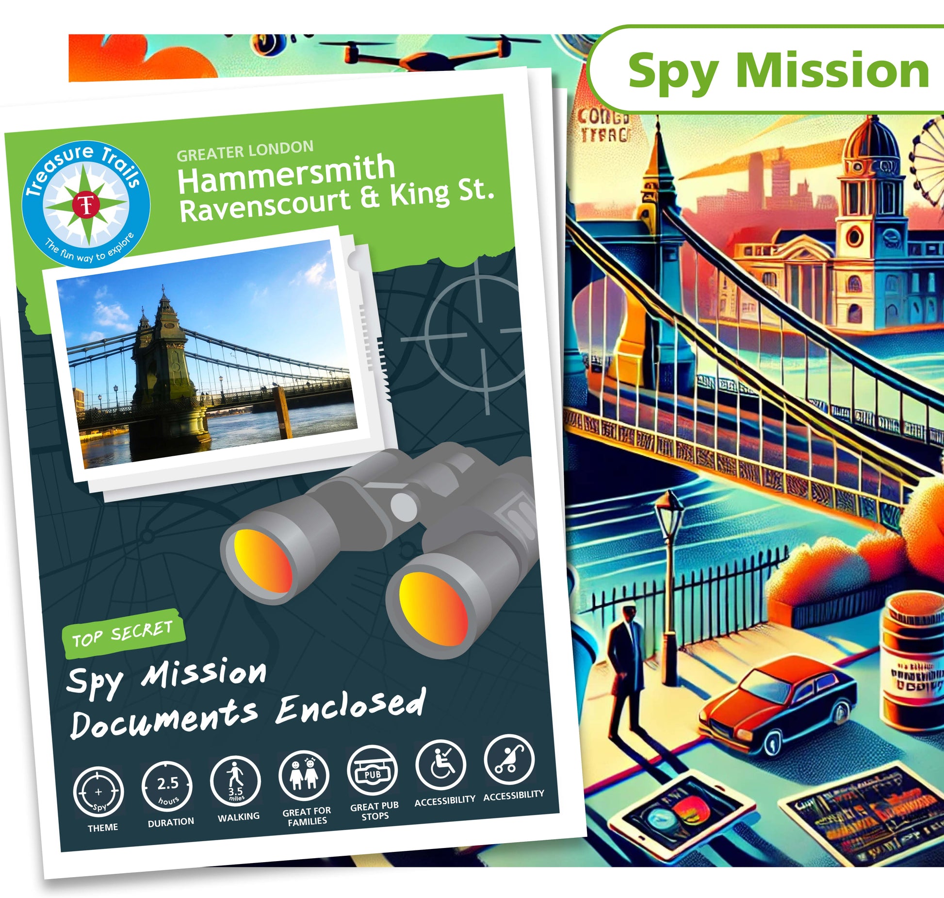Treasure Hunt in Hammersmith - Solve Clues & Explore