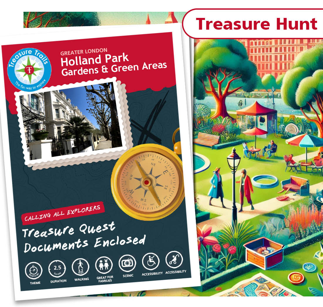 Treasure Hunt in Holland Park - Solve Clues & Explore