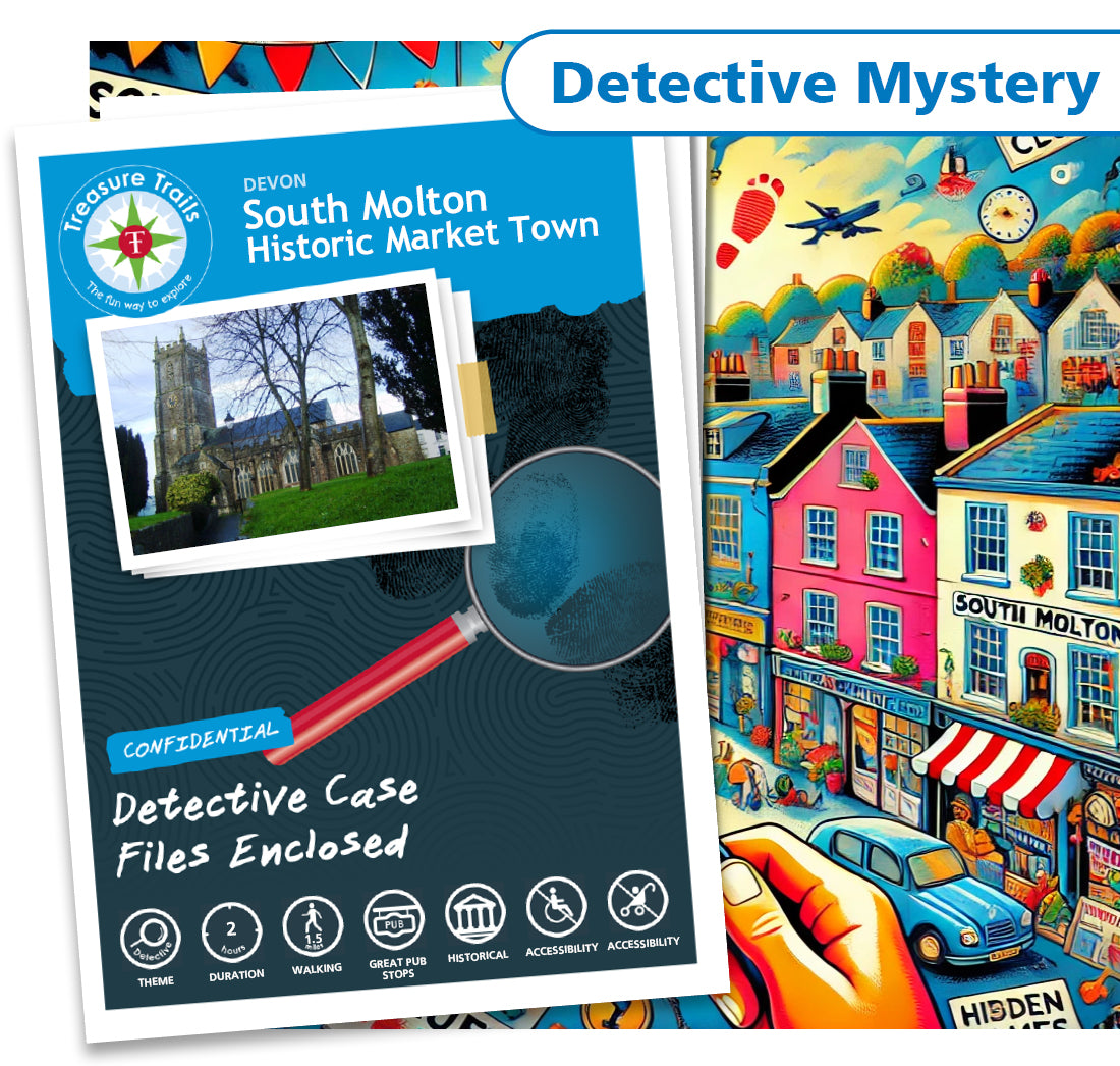Treasure Hunt in South Molton - Solve Clues & Explore