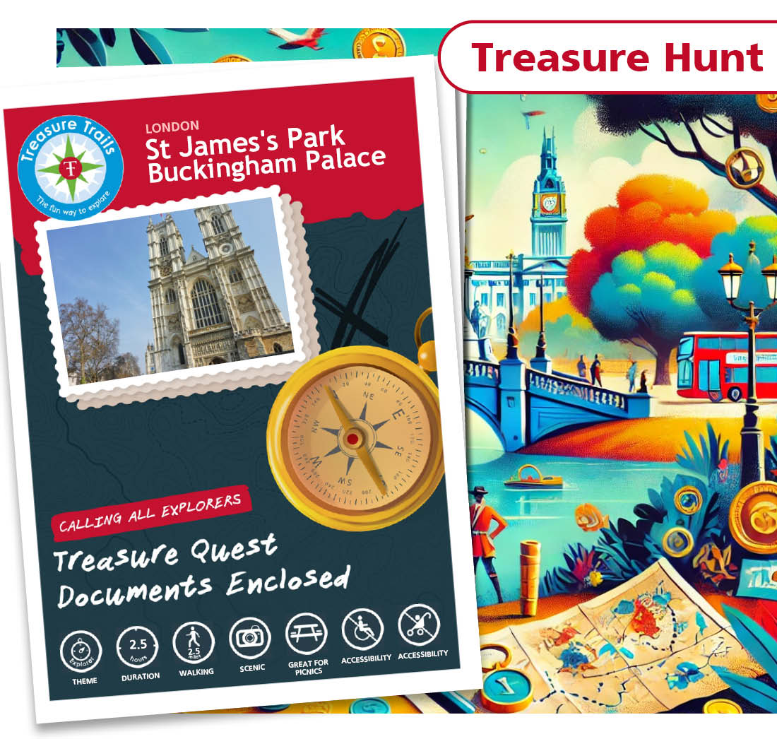 Treasure Hunt in St James's Park - Solve Clues & Explore