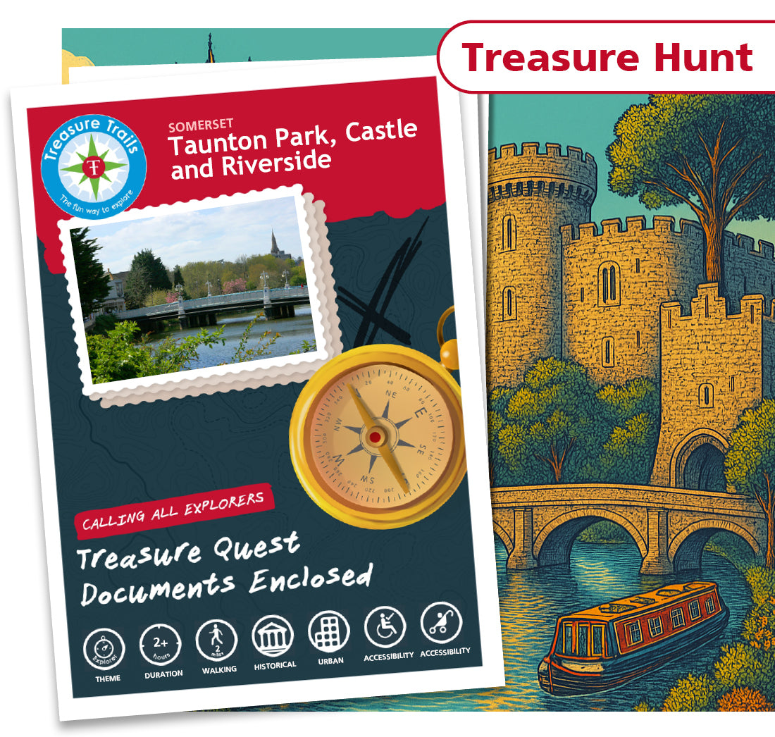 Hunt for hidden treasures in Taunton as you solve clues.