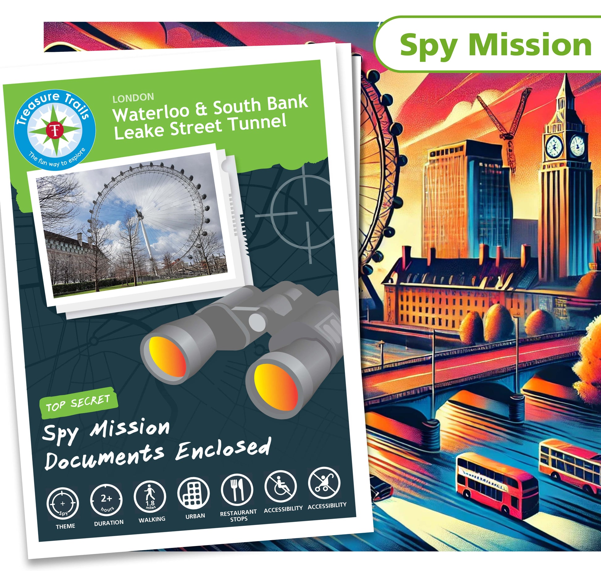 Treasure Hunt in Waterloo & South Bank - Solve Clues & Explore