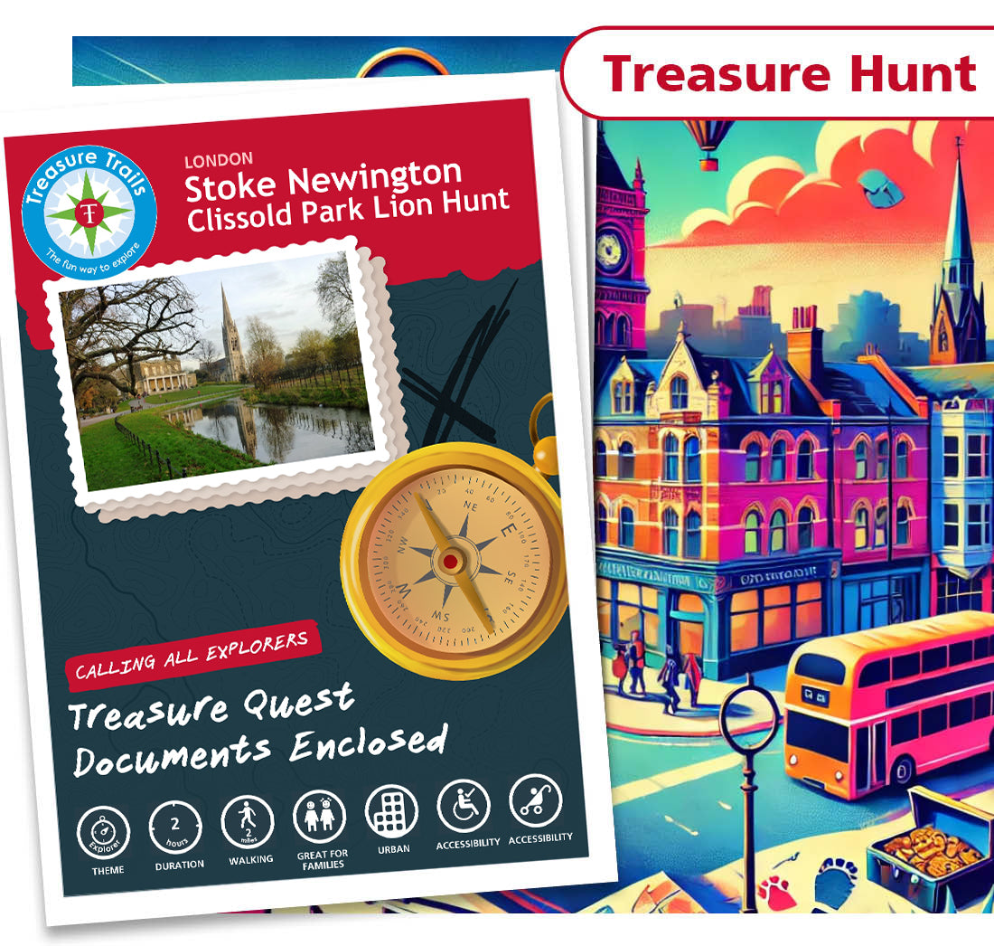 Treasure Hunt in Stoke Newington - Solve Clues & Explore