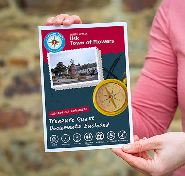 The Usk Town of Flowers Treasure Trail