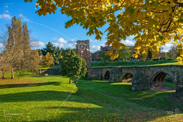 Exeter - City Wall, Priory & Castle