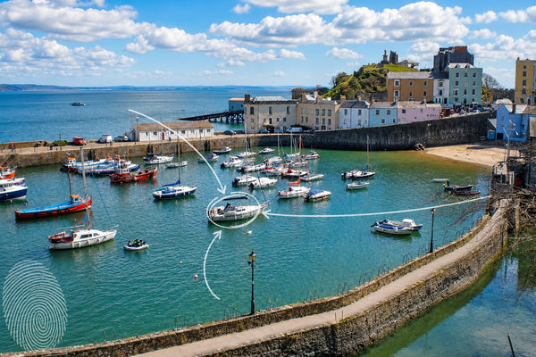 Tenby - Castle Hill & Wall