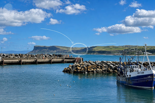 Ballycastle - Harbour, Friary & Town