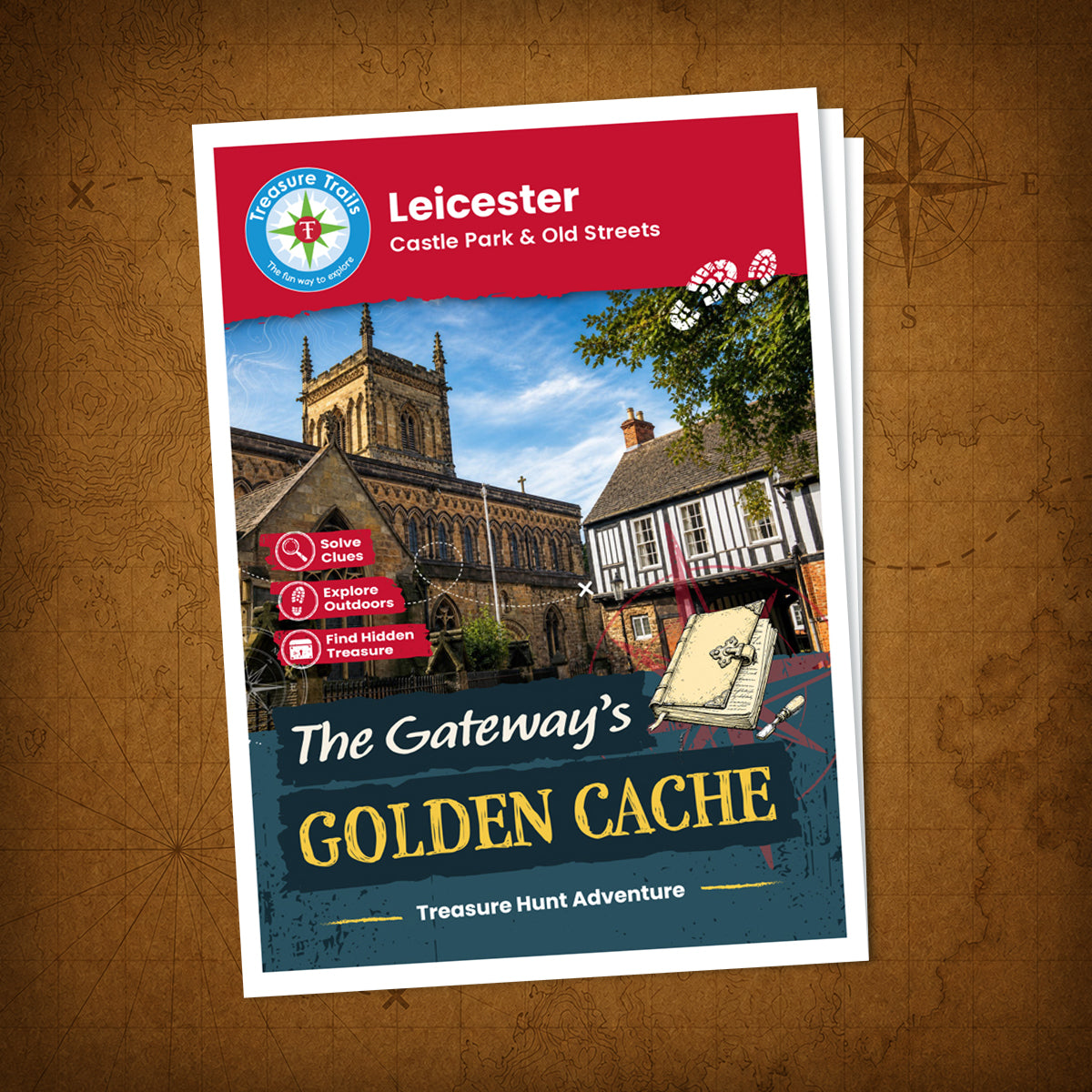 Leicester - Castle Park & Old Streets Treasure Trail - front cover