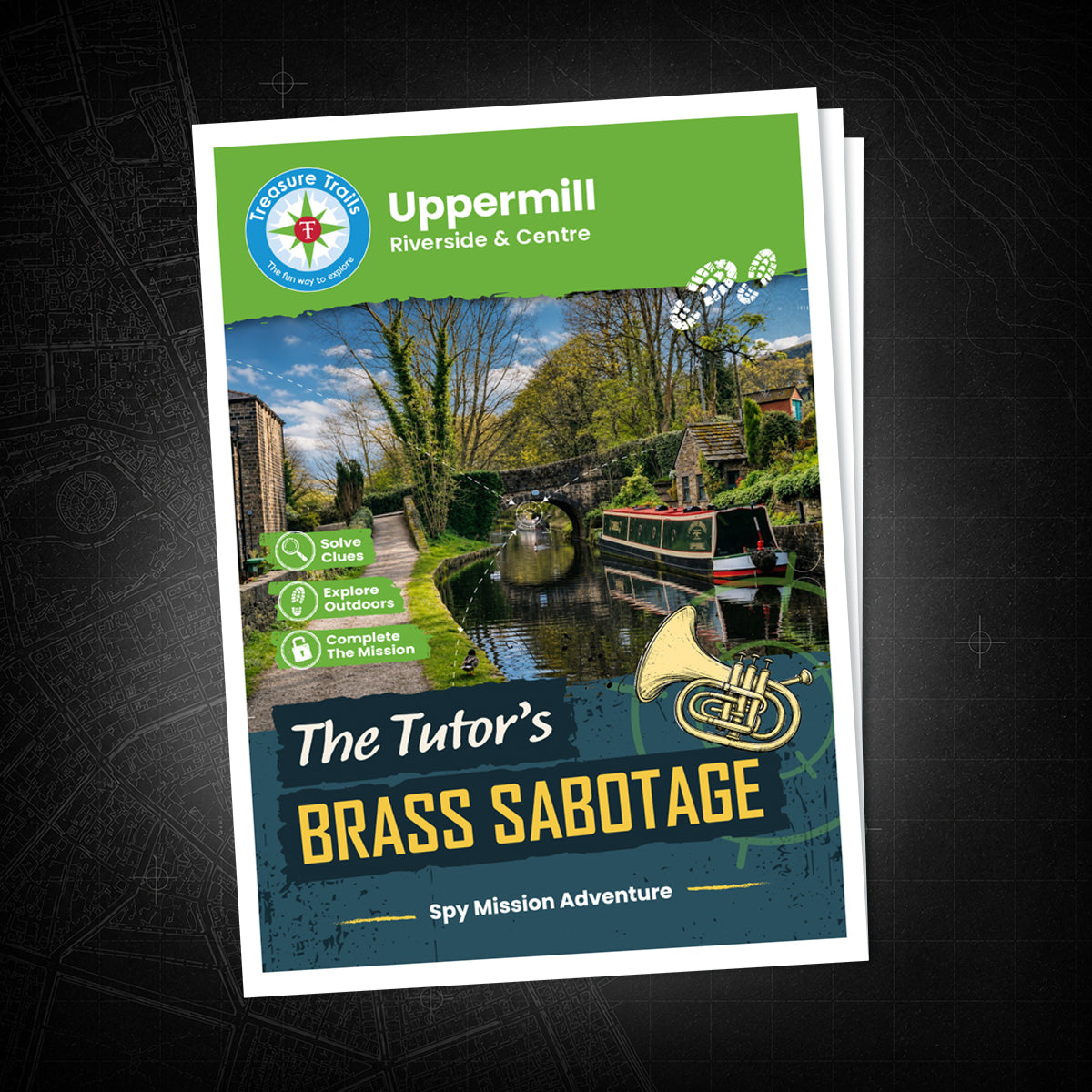 Uppermill - Riverside & Centre Treasure Trail - front cover
