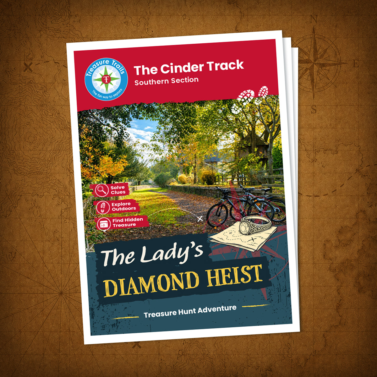 The Cinder Track - Southern Section Treasure Trail - front cover