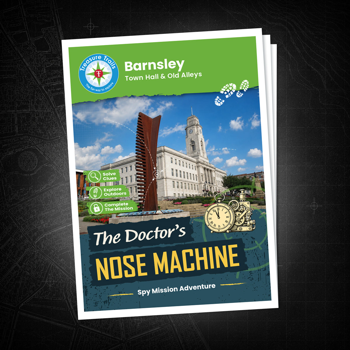 Barnsley - Town Hall & Old Alleys Treasure Trail - front cover