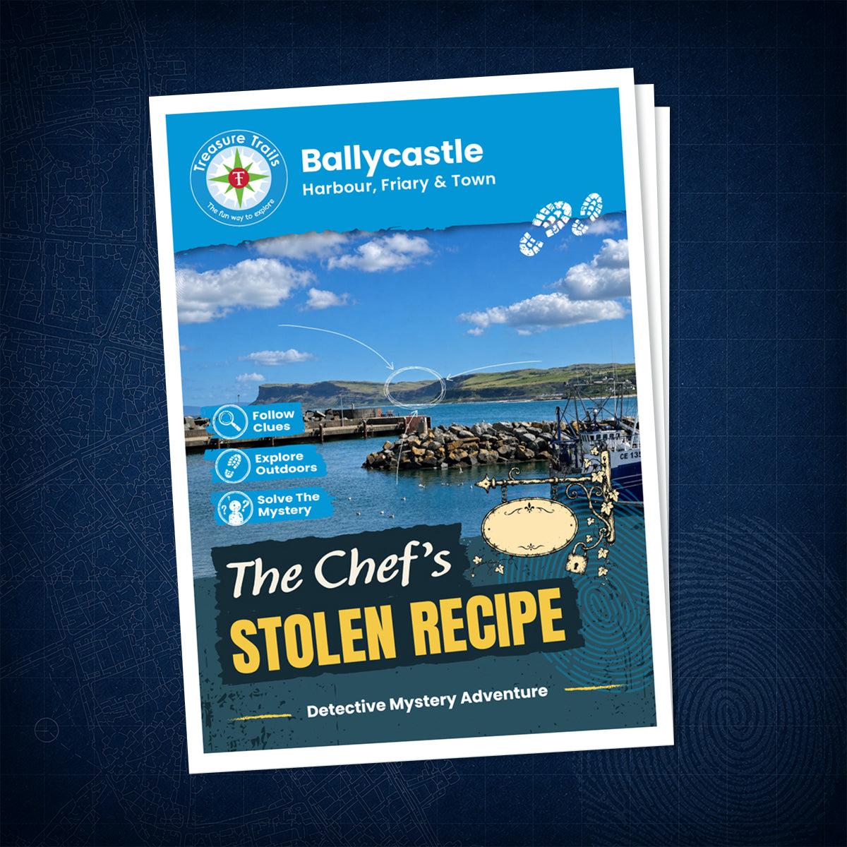 Ballycastle - Harbour, Friary & Town Treasure Trail - front cover