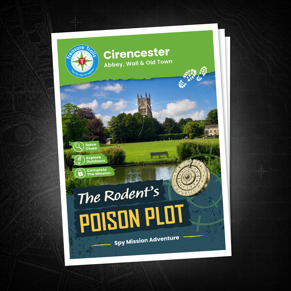 Cirencester - Abbey, Wall & Old Town Treasure Trail - front cover