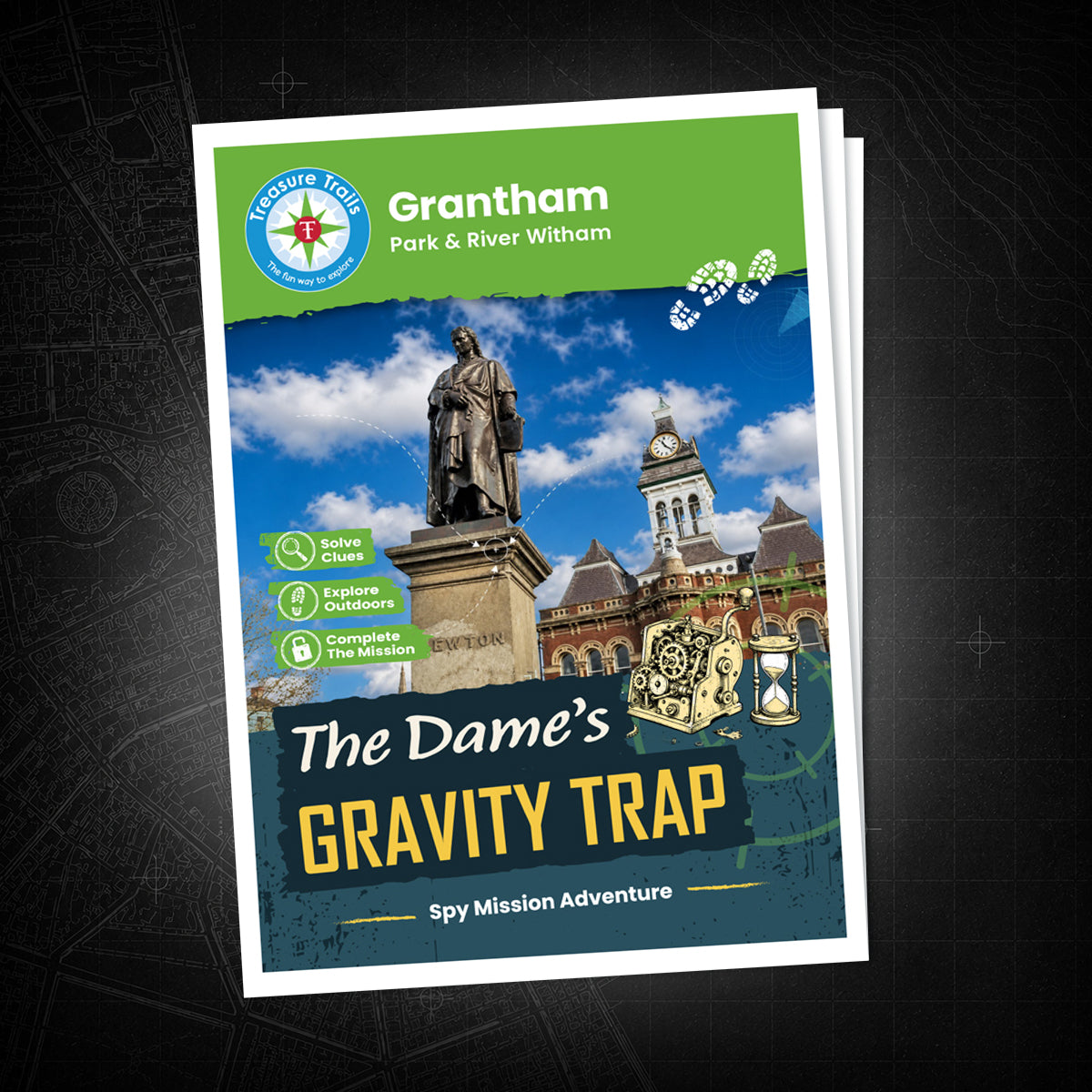 Grantham - Park & River Witham Treasure Trail - front cover