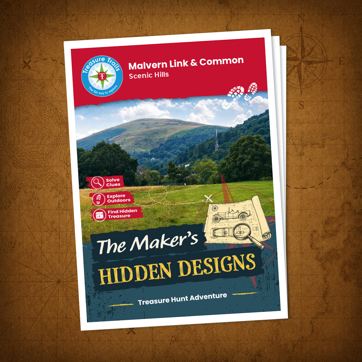 Malvern Link & Common - Scenic Hills Treasure Trail - front cover