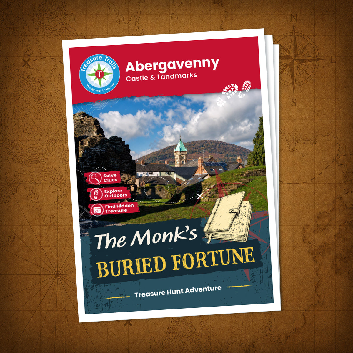 Abergavenny - Castle & Landmarks Treasure Trail - front cover