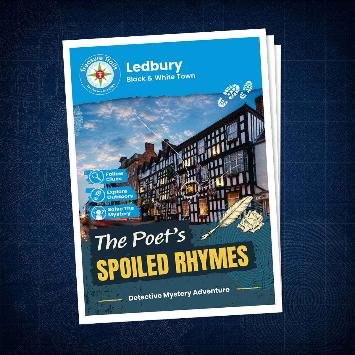 Ledbury - Black & White Town Treasure Trail - front cover