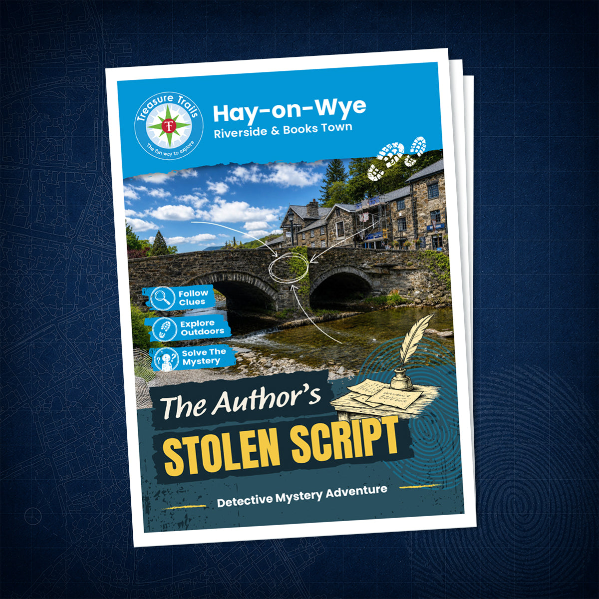 Hay-on-Wye - Riverside & Books Town Treasure Trail - front cover