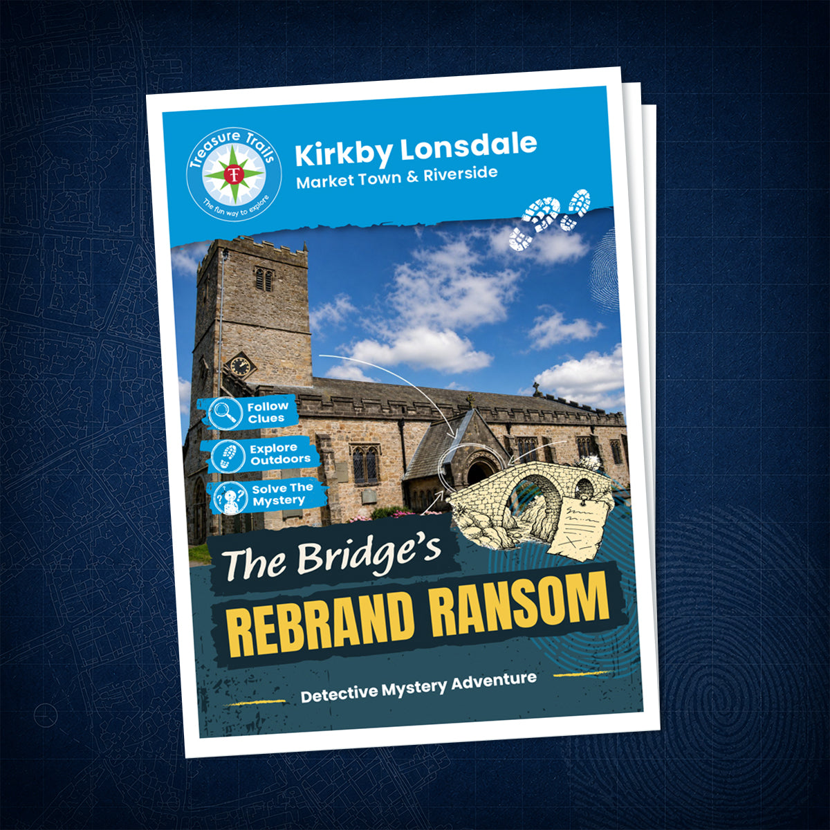 Kirkby Lonsdale - Market Town & Riverside Treasure Trail - front cover