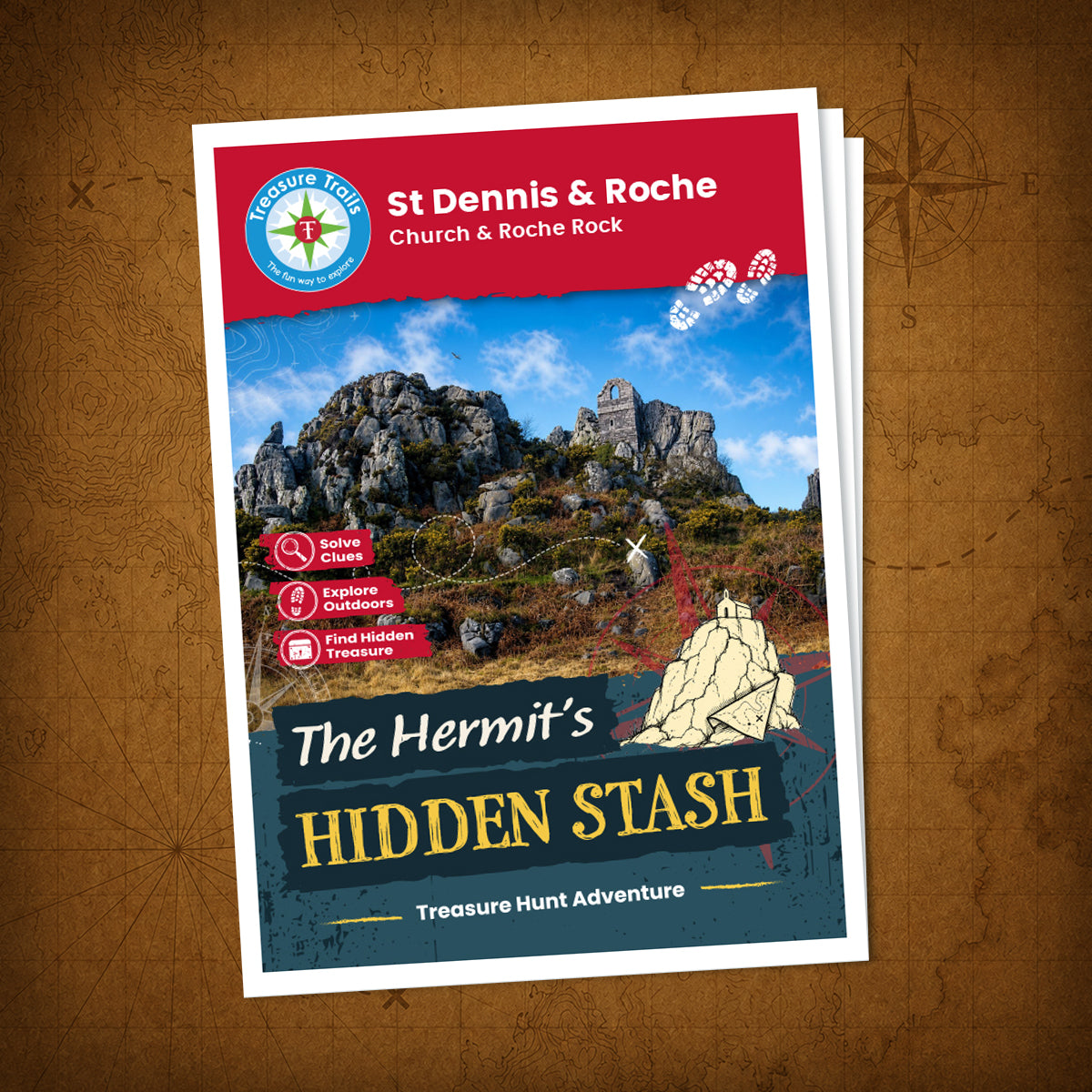 St Dennis & Roche - Church & Roche Rock Treasure Trail - front cover