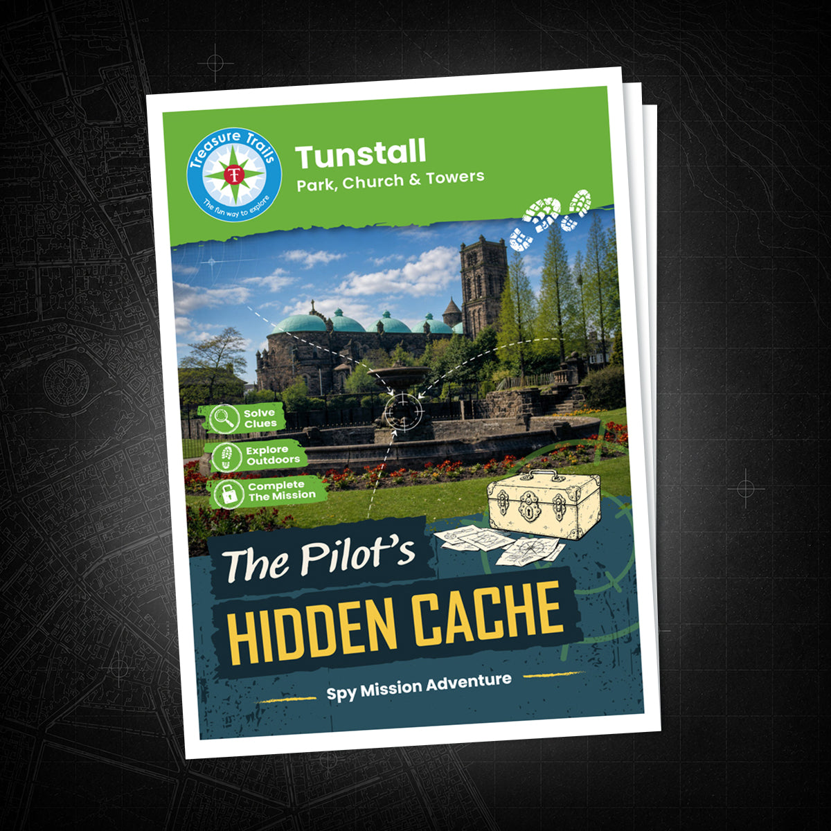 Tunstall - Park, Church & Towers Treasure Trail - front cover