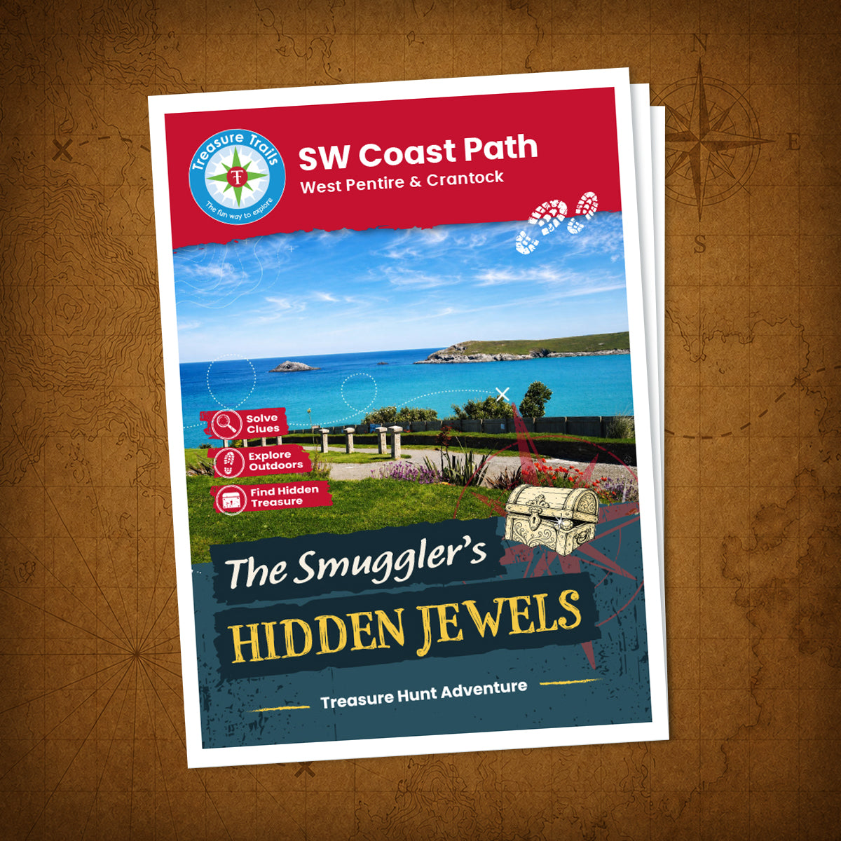 SW Coast Path - West Pentire & Crantock Treasure Trail - front cover