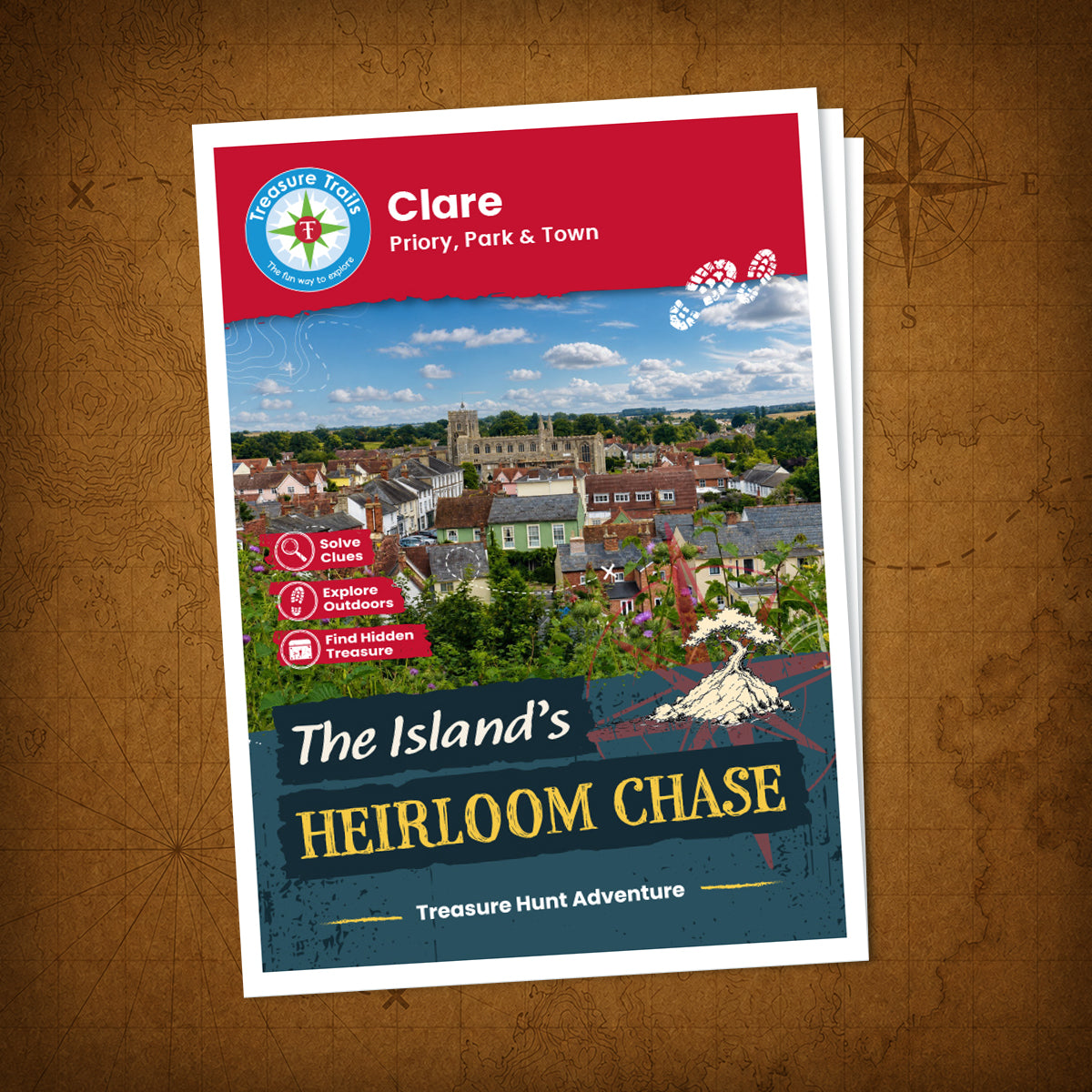 Clare - Priory, Park & Town Treasure Trail - front cover