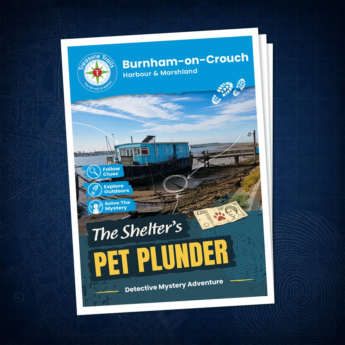 Burnham-on-Crouch - Harbour & Marshland Treasure Trail - front cover