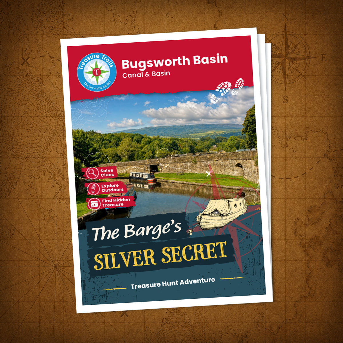 Bugsworth Basin - Canal & Basin Treasure Trail - front cover