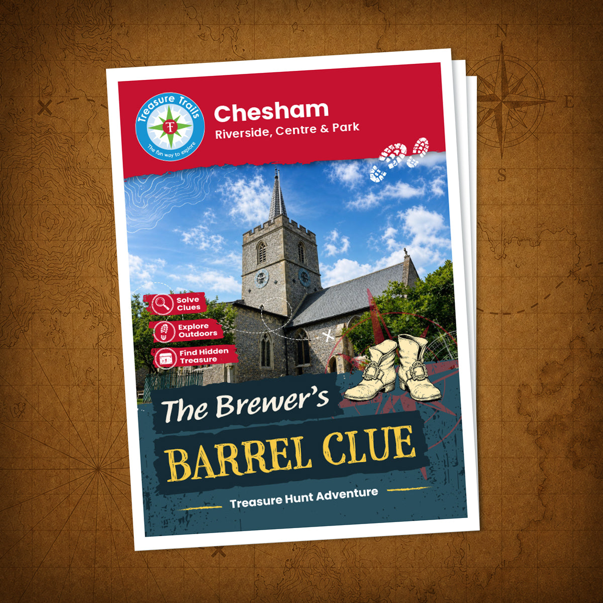 Chesham - Riverside, Centre & Park Treasure Trail - front cover
