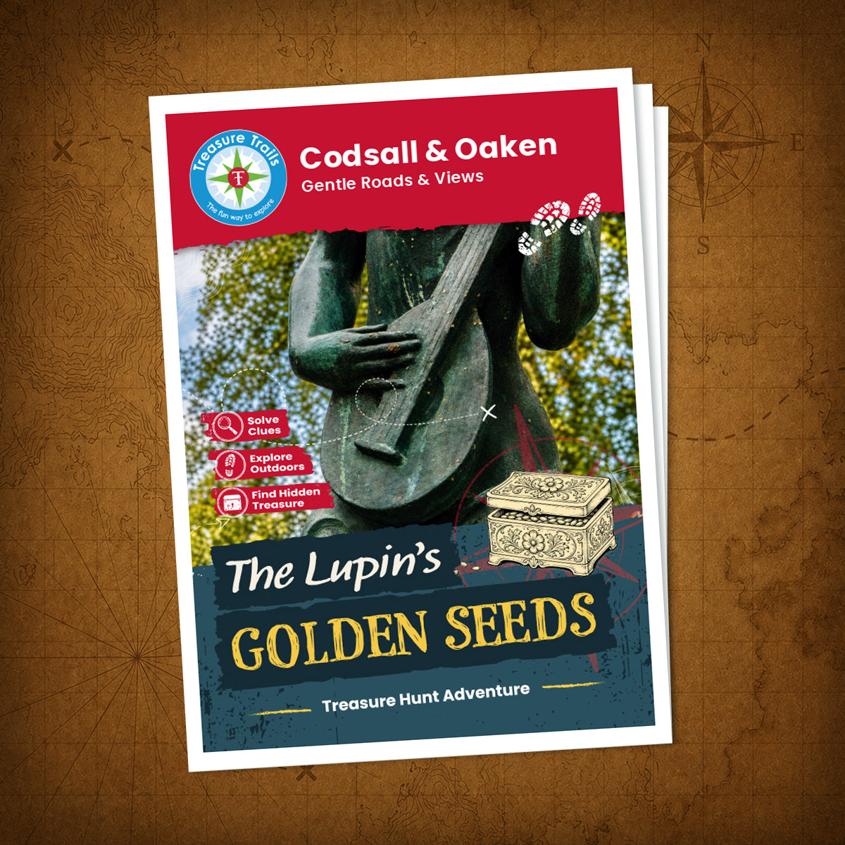 Codsall & Oaken - Gentle Roads & Views Treasure Trail - front cover