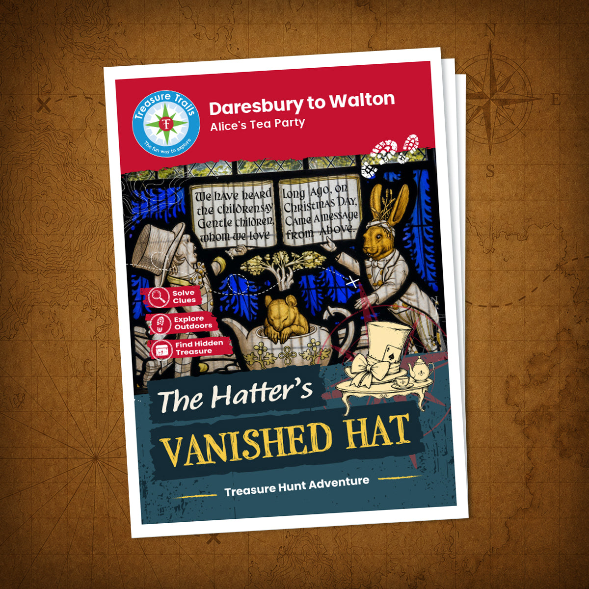 Daresbury to Walton - Alice's Tea Party Treasure Trail - front cover