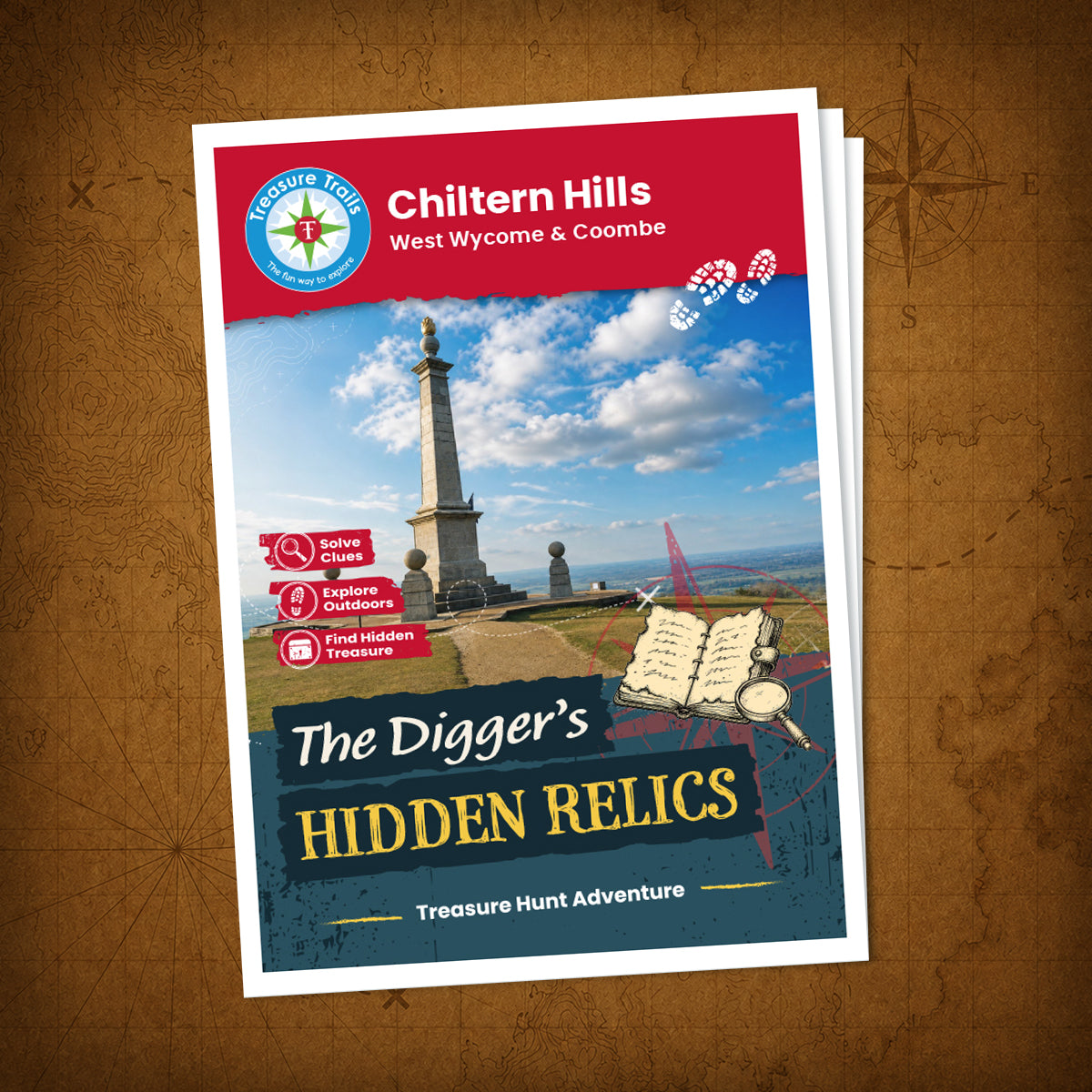 Chiltern Hills - West Wycome & Coombe Treasure Trail - front cover