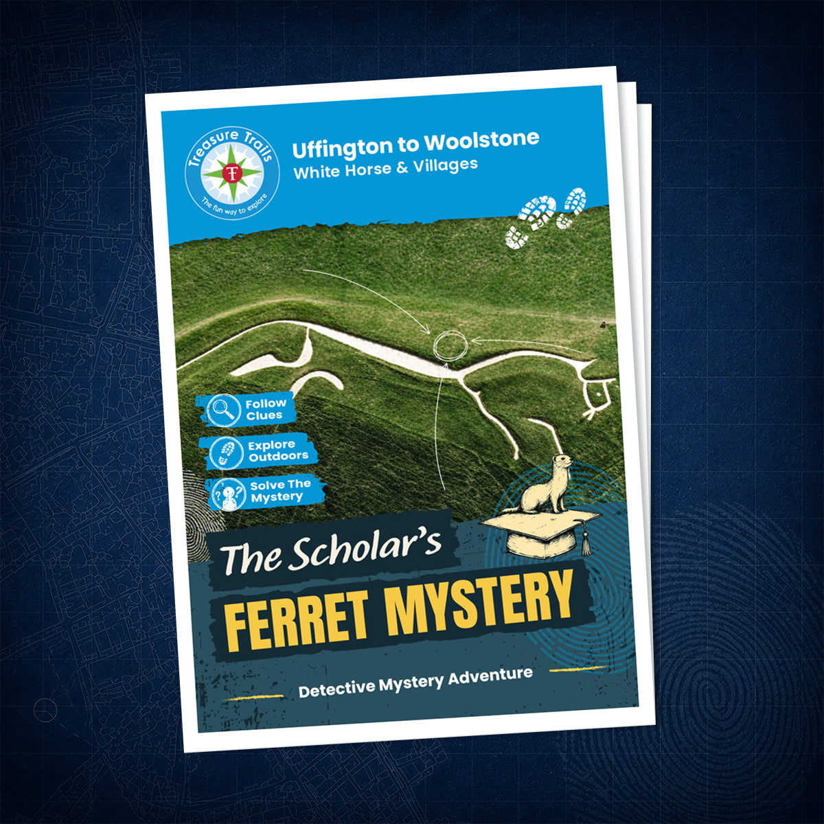 Uffington to Woolstone - White Horse & Villages Treasure Trail - front cover