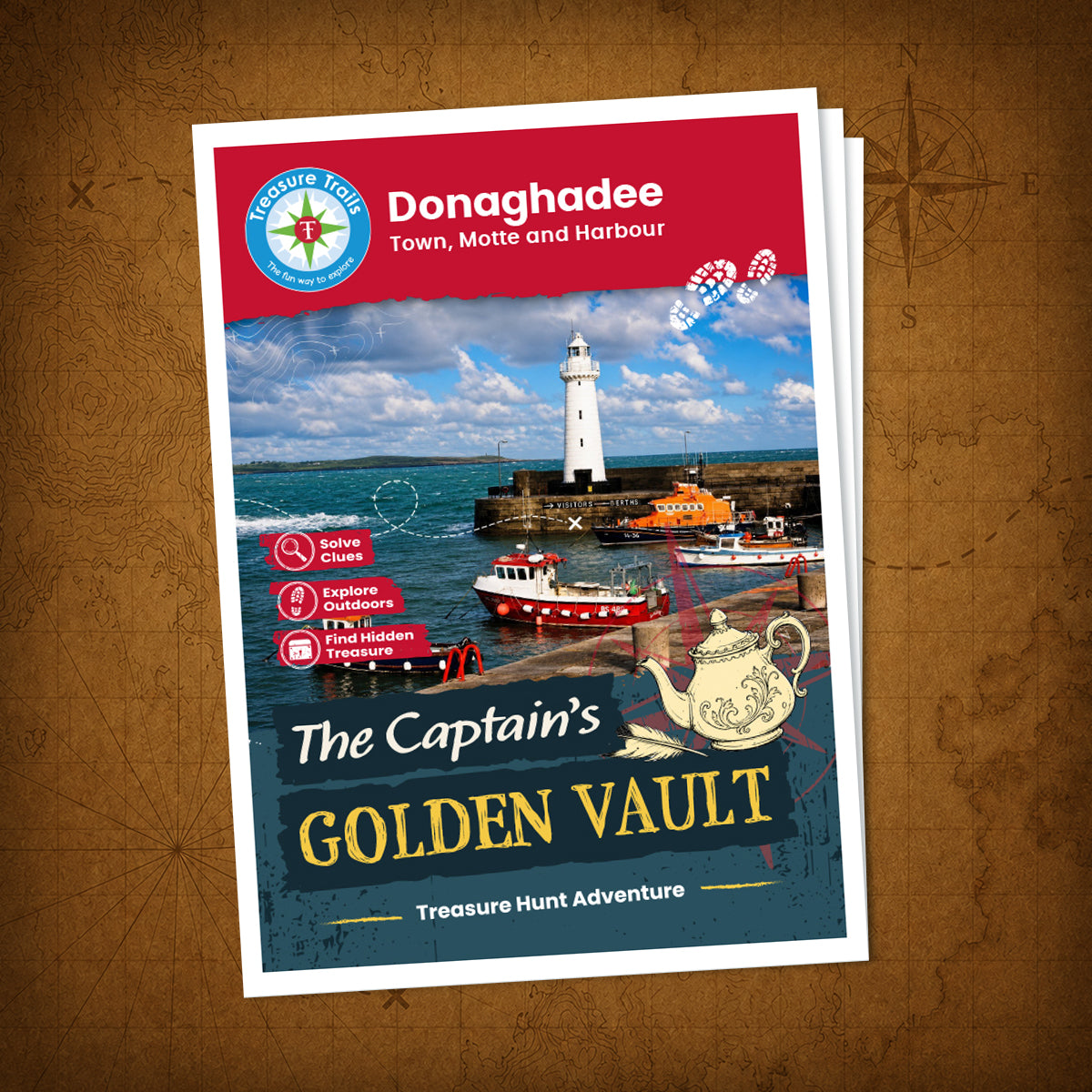 Donaghadee - Town, Motte and Harbour Treasure Trail - front cover