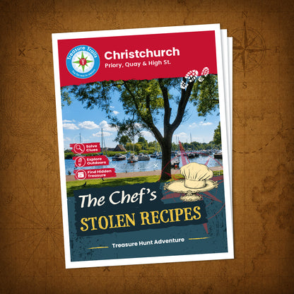 Christchurch - Priory, Quay & High St. Treasure Trail - front cover