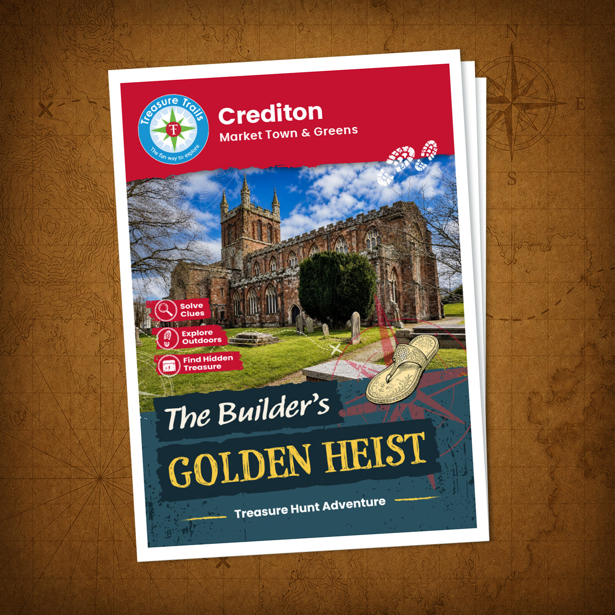 Crediton - Market Town & Greens Treasure Trail - front cover
