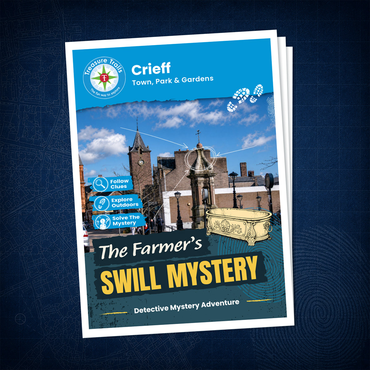 Crieff - Town, Park & Gardens Treasure Trail - front cover