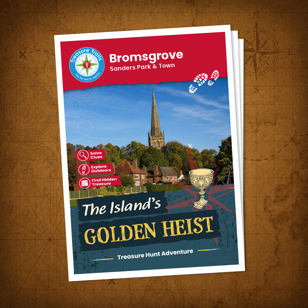 Bromsgrove - Sanders Park & Town Treasure Trail - front cover