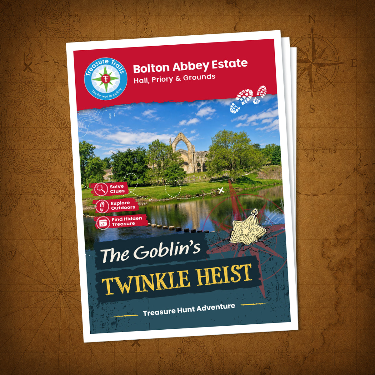 Bolton Abbey Estate - Hall, Priory & Grounds Treasure Trail - front cover