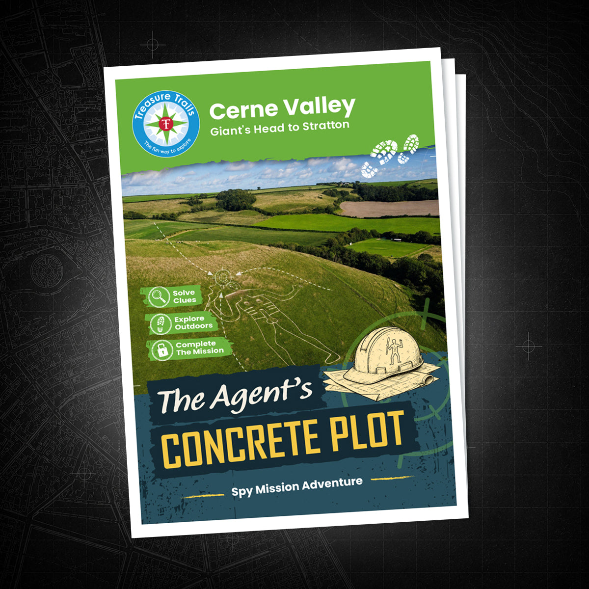 Cerne Valley - Giant's Head to Stratton Treasure Trail - front cover