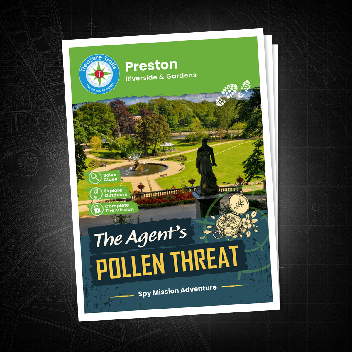 Preston - Riverside & Gardens Treasure Trail - front cover