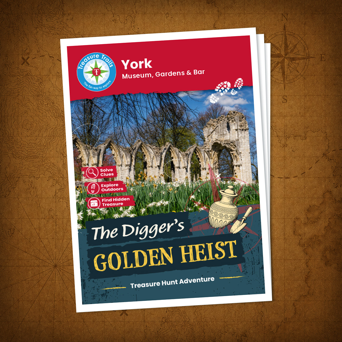 York - Museum, Gardens & Bar Treasure Trail - front cover