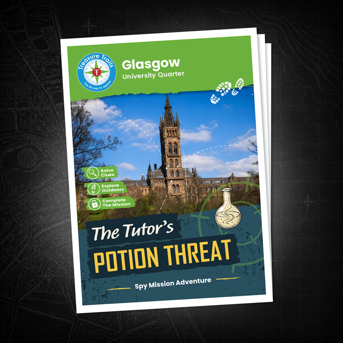 Glasgow - University Quarter Treasure Trail - front cover