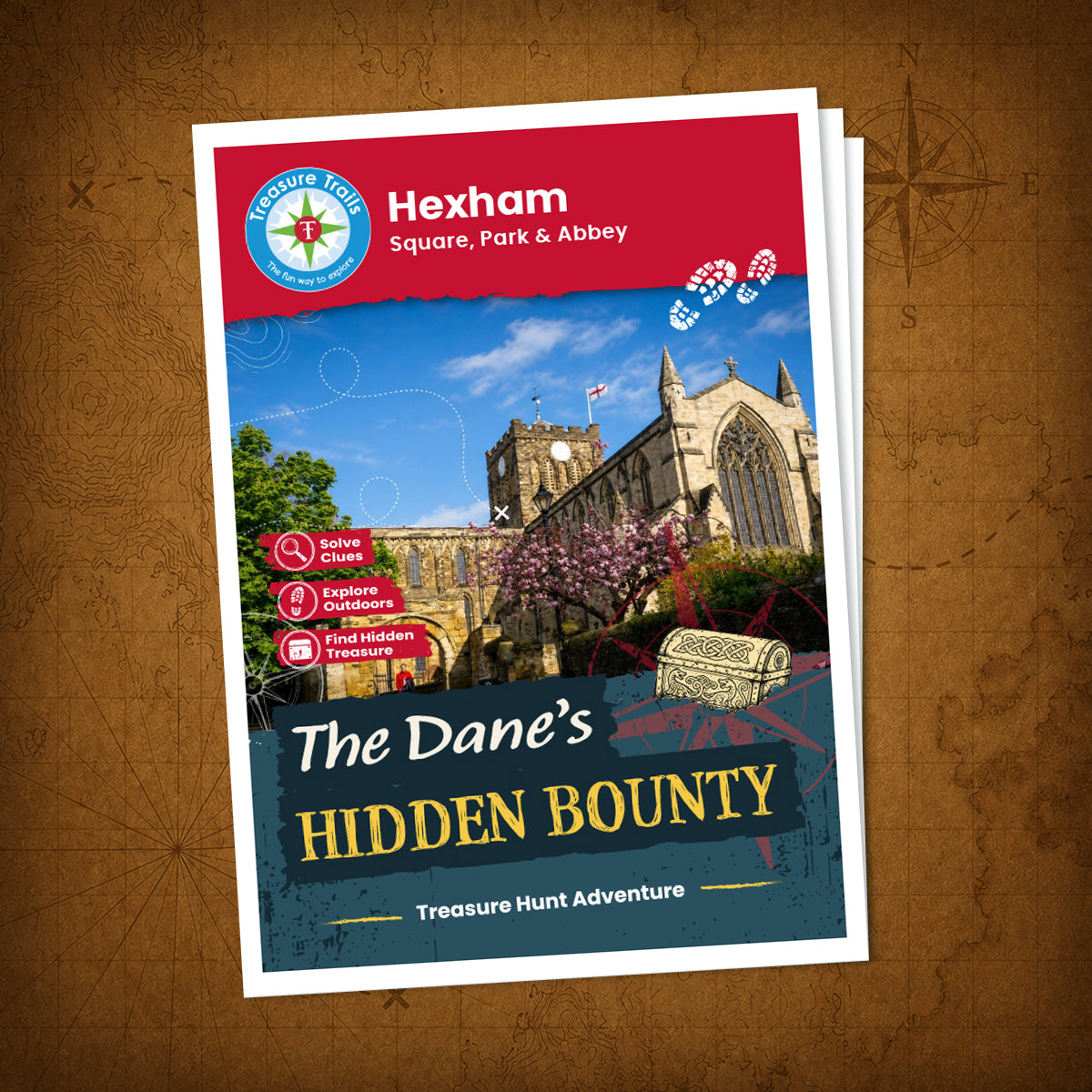 Hexham - Square, Park & Abbey Treasure Trail - front cover