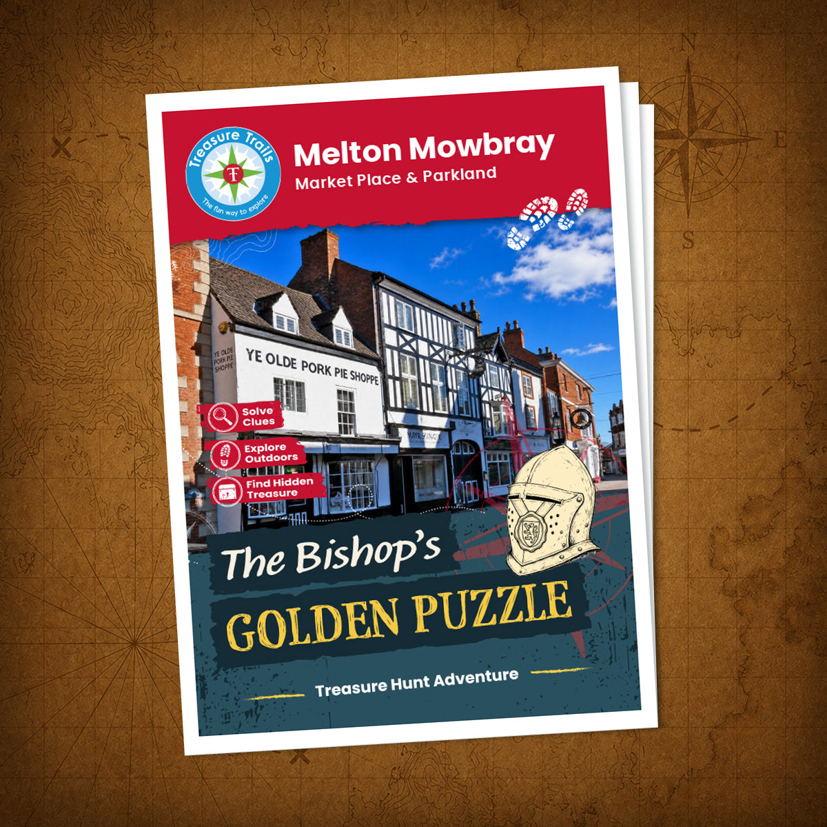 Melton Mowbray - Market Place & Parkland Treasure Trail - front cover