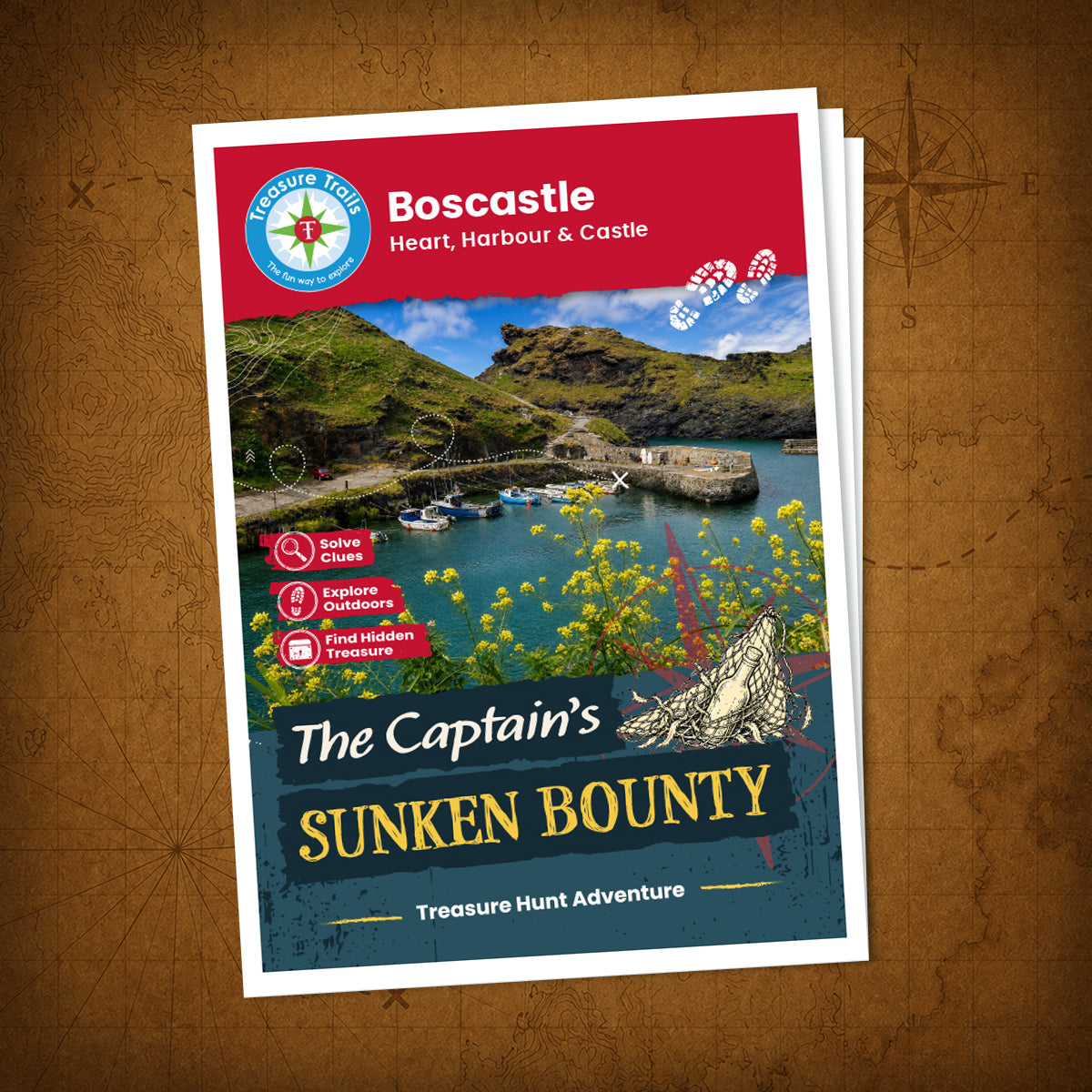 Boscastle - Heart, Harbour & Castle Treasure Trail - front cover