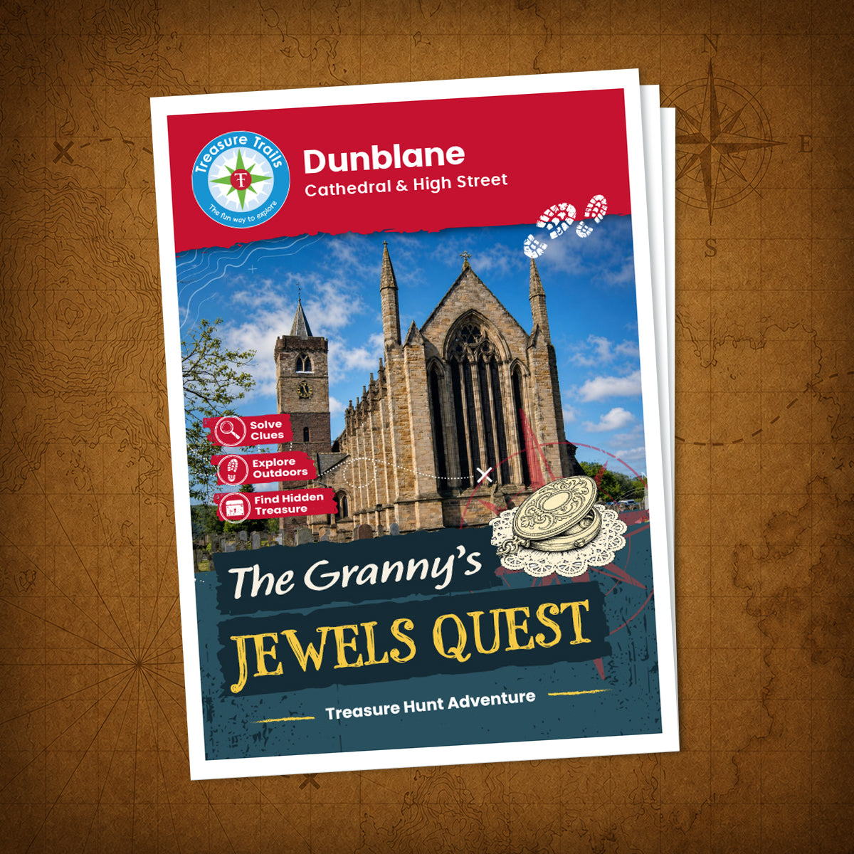 Dunblane - Cathedral & High Street Treasure Trail - front cover